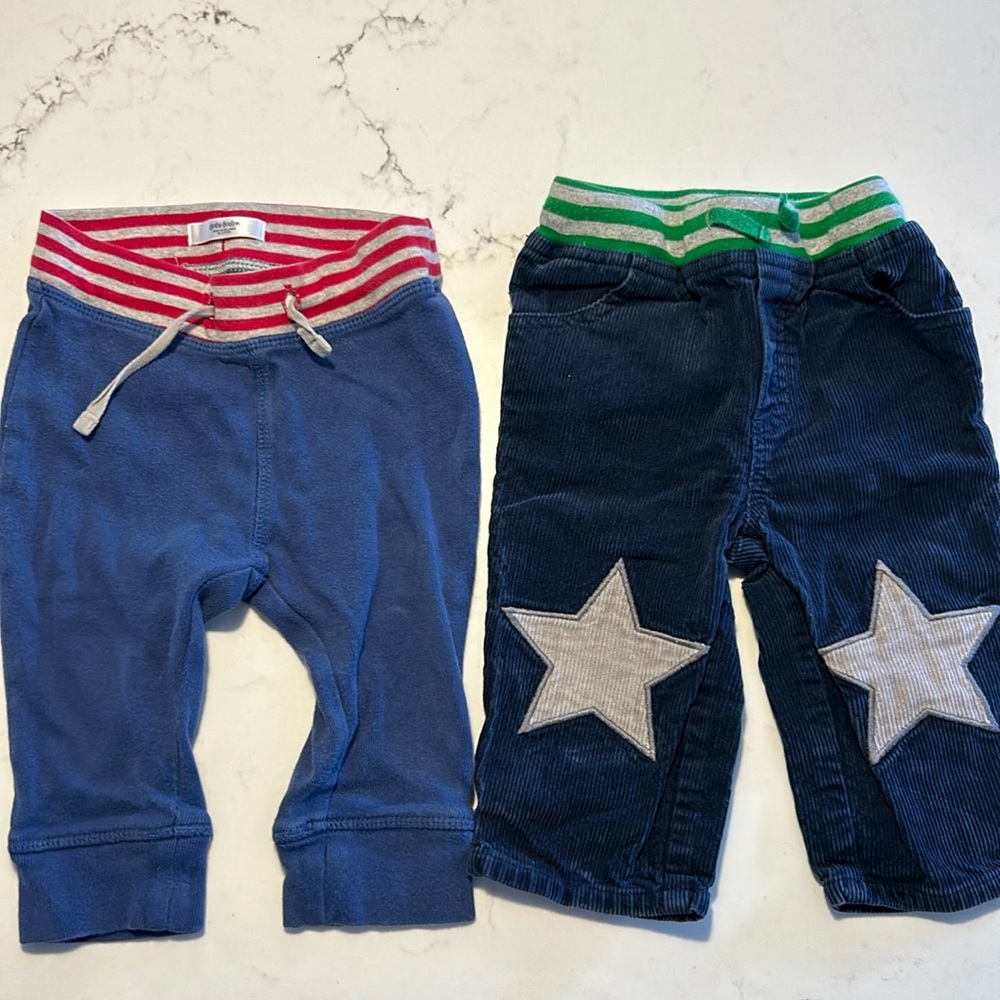 Mini Boden pants, size 6-12 months